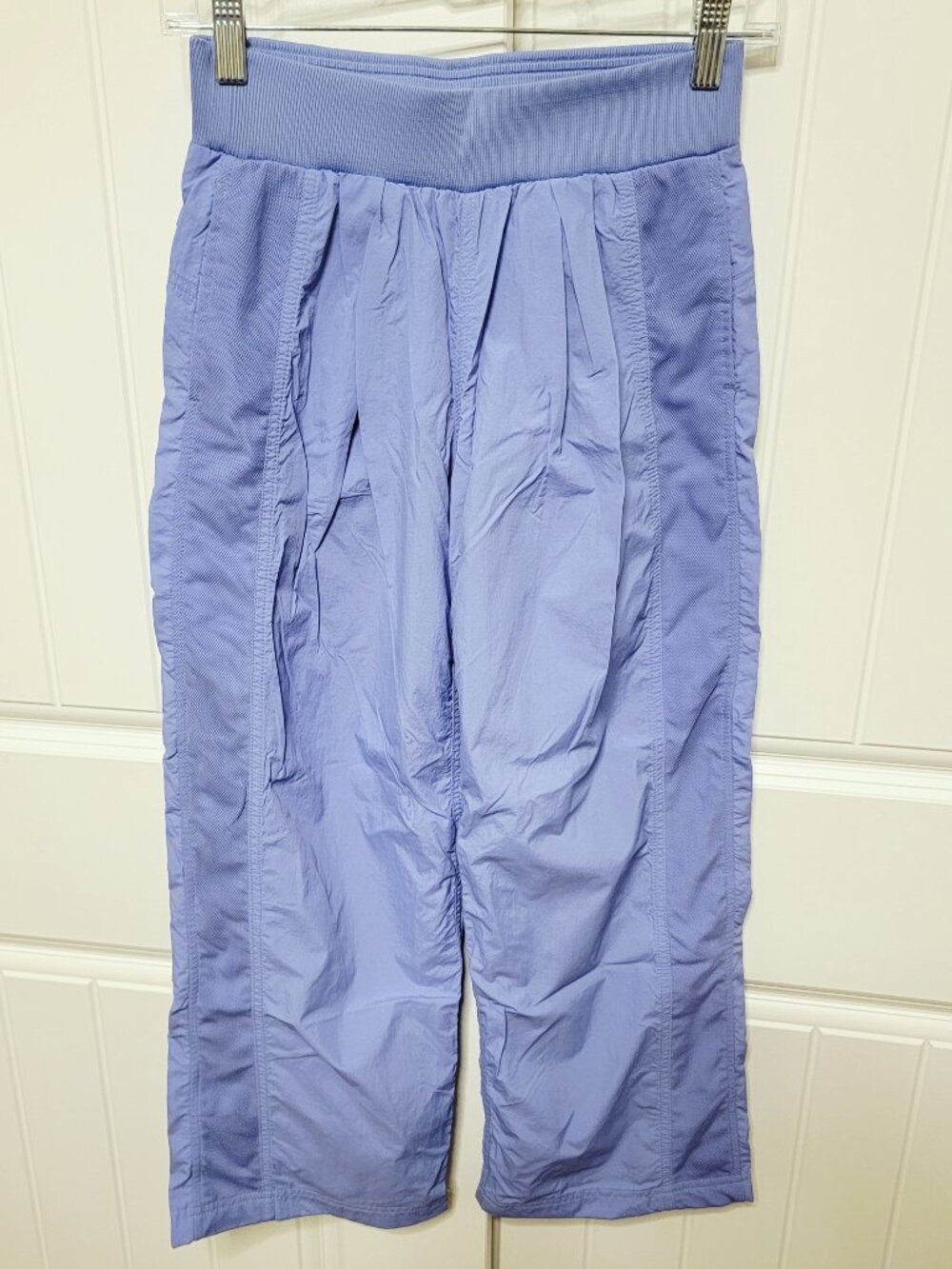 Old Navy Girls Size Large 10/12 Wide Leg Pull On Wind Parachute Pants Purple EUC
